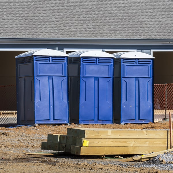 are there any restrictions on what items can be disposed of in the portable restrooms in Glenwood